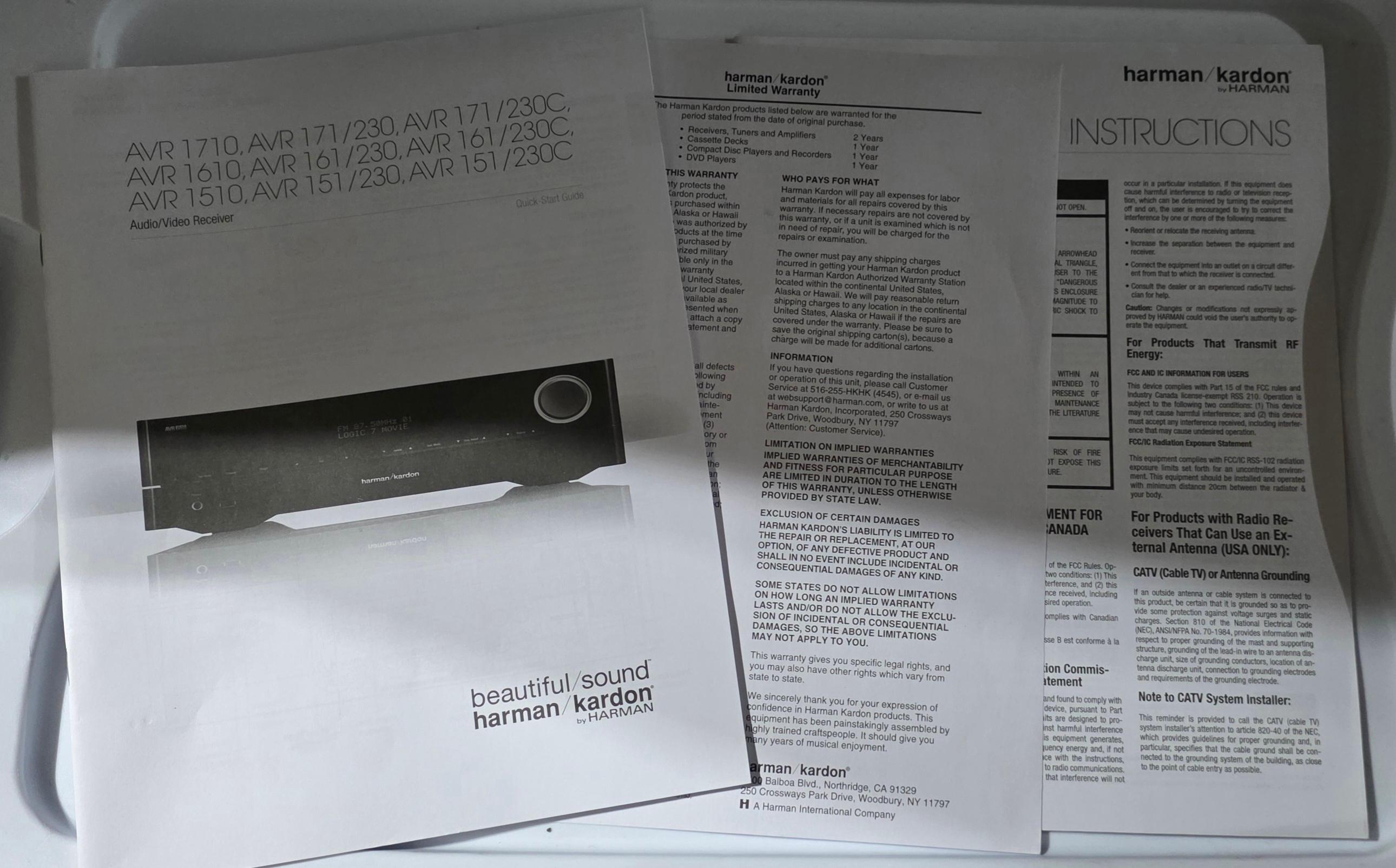 Harman Kardon AVR 1510 5.1 Reciever - photo 5