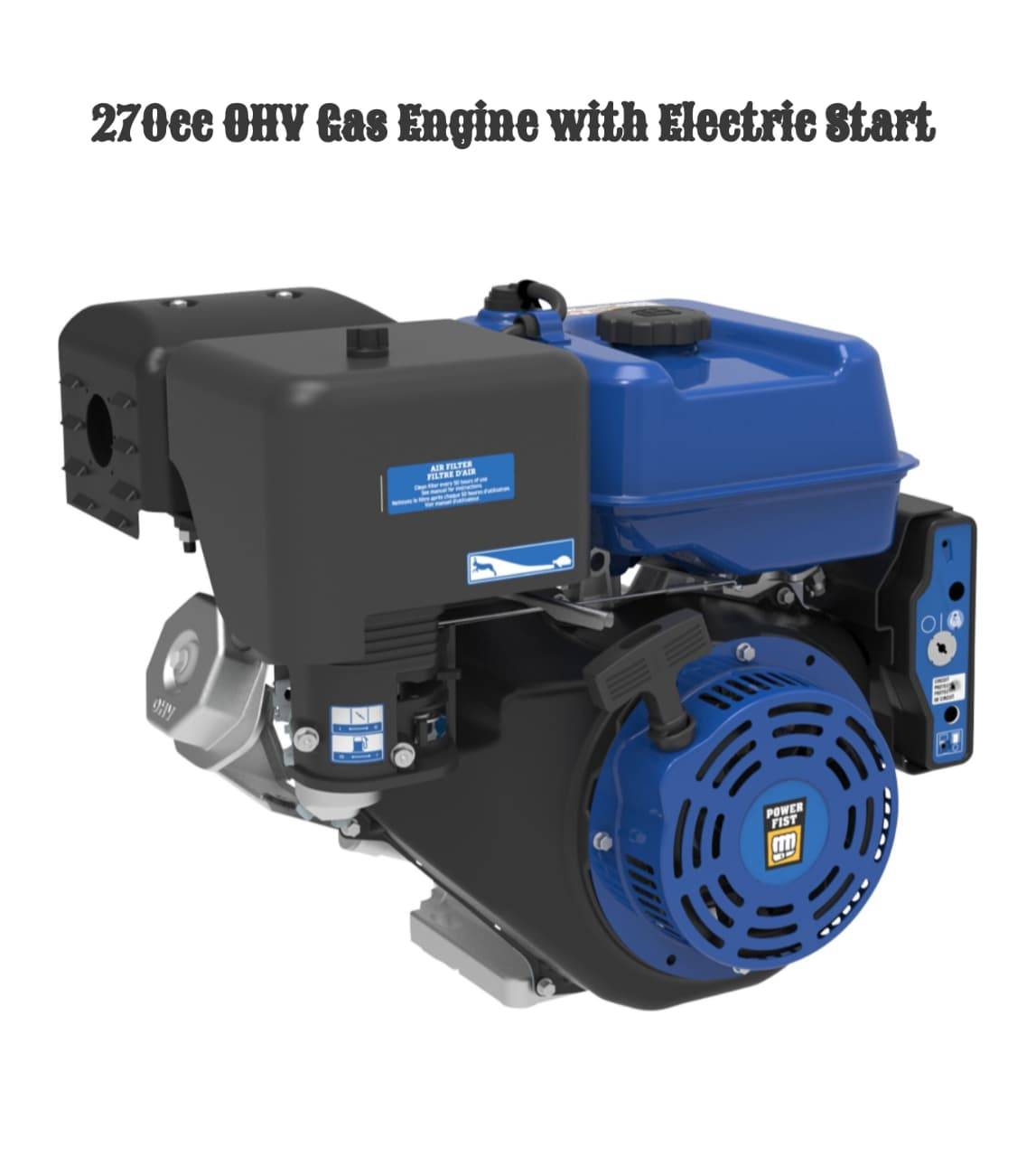 270cc OHV Engine Electric Start - photo 5