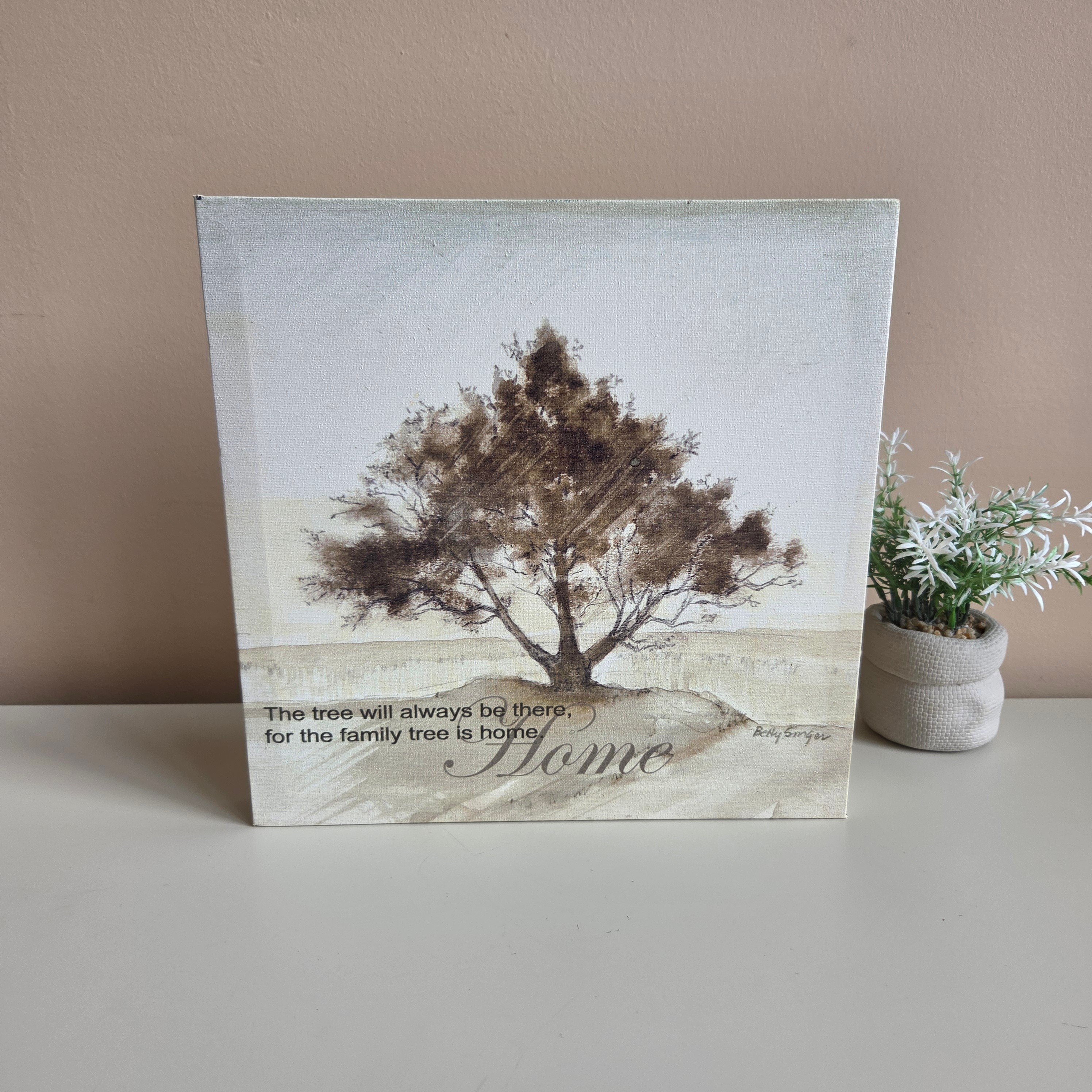Betty Signer Art - Small Tree Art Piece - Like New! 🌳