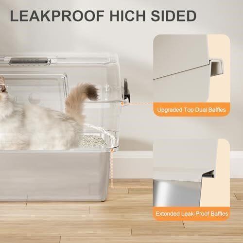 Extra Large Enclosed Cat Litter Box - photo 2