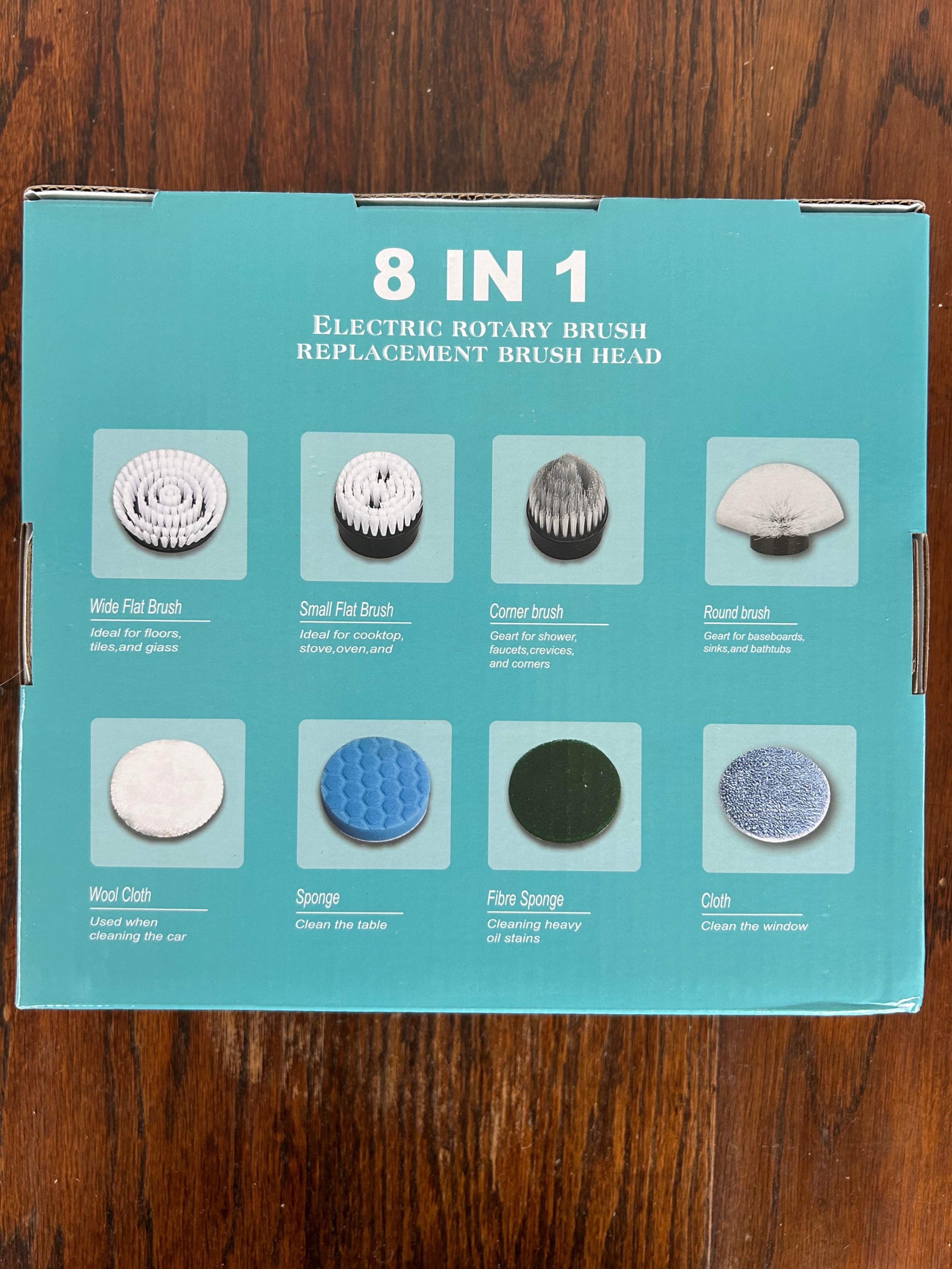 8 in 1 Electric Rotary Brush Replacement Brush Head Set - photo 2