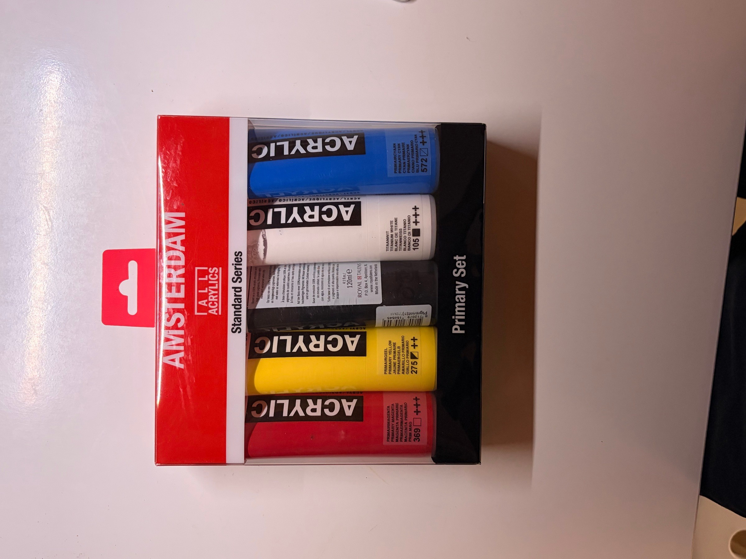 Amsterdam Acrylic Paint Primary Set, 5x120ml (new)