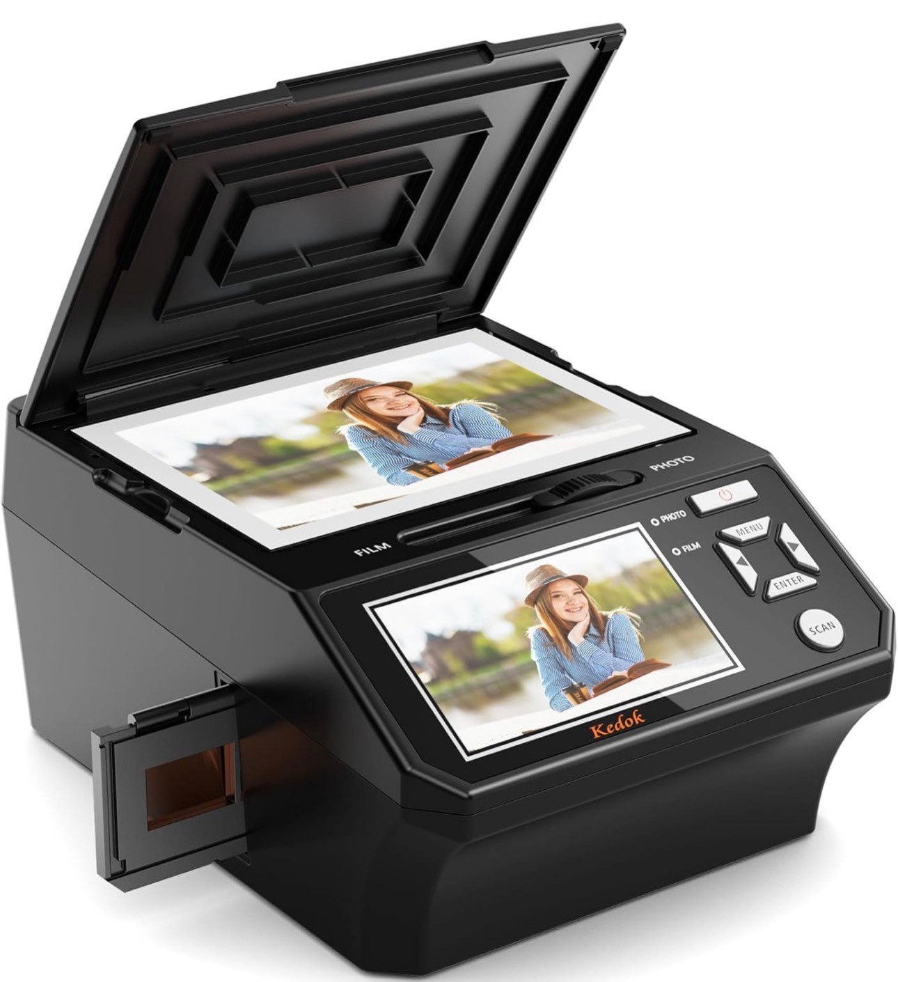 Film & Photo Scanner 5" Screen Converts 135/110 Film Negatives