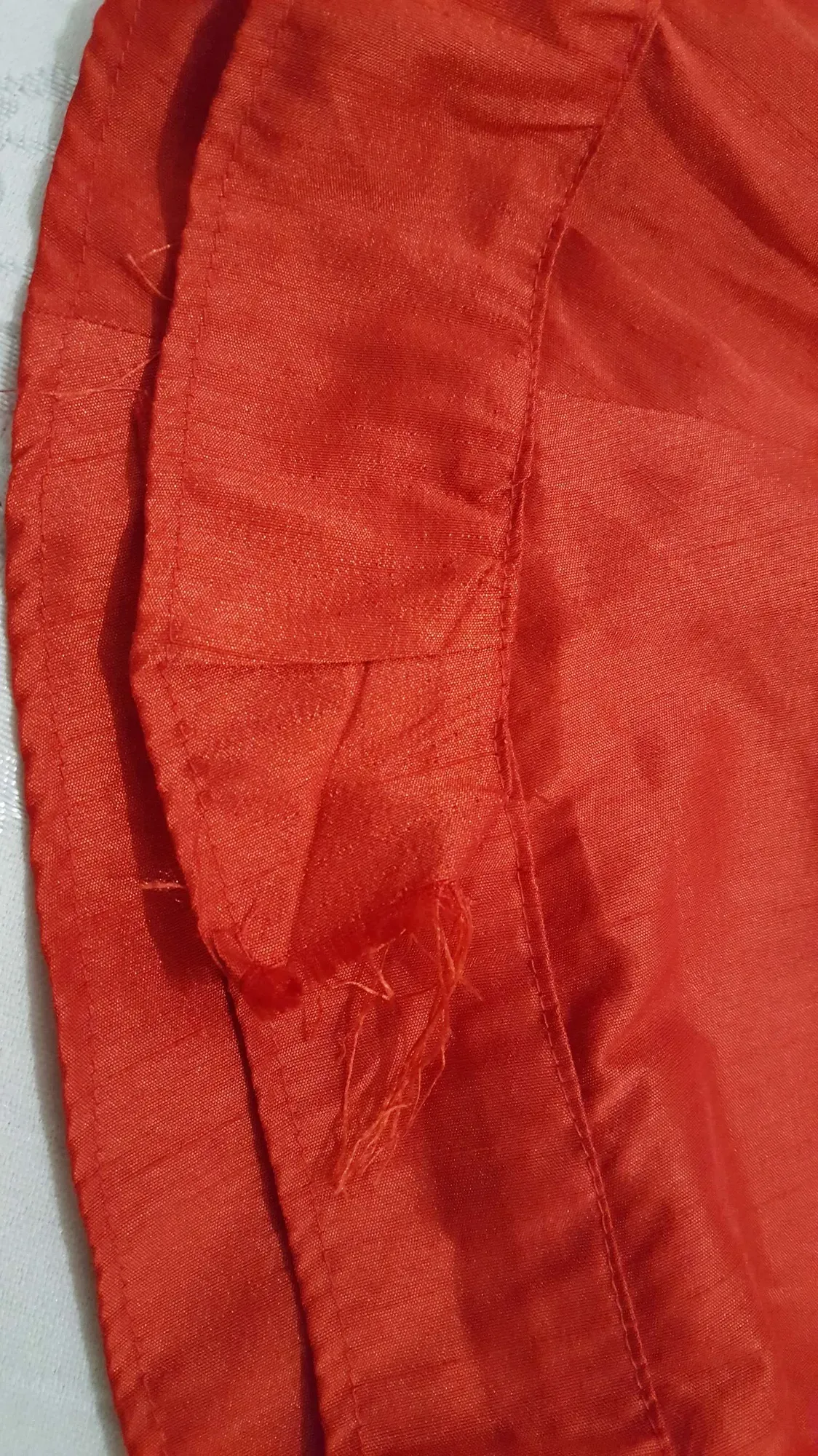 Cute Red Kinda Shiny Hand Made (not by me) Short Shirt -- Som... - photo 3