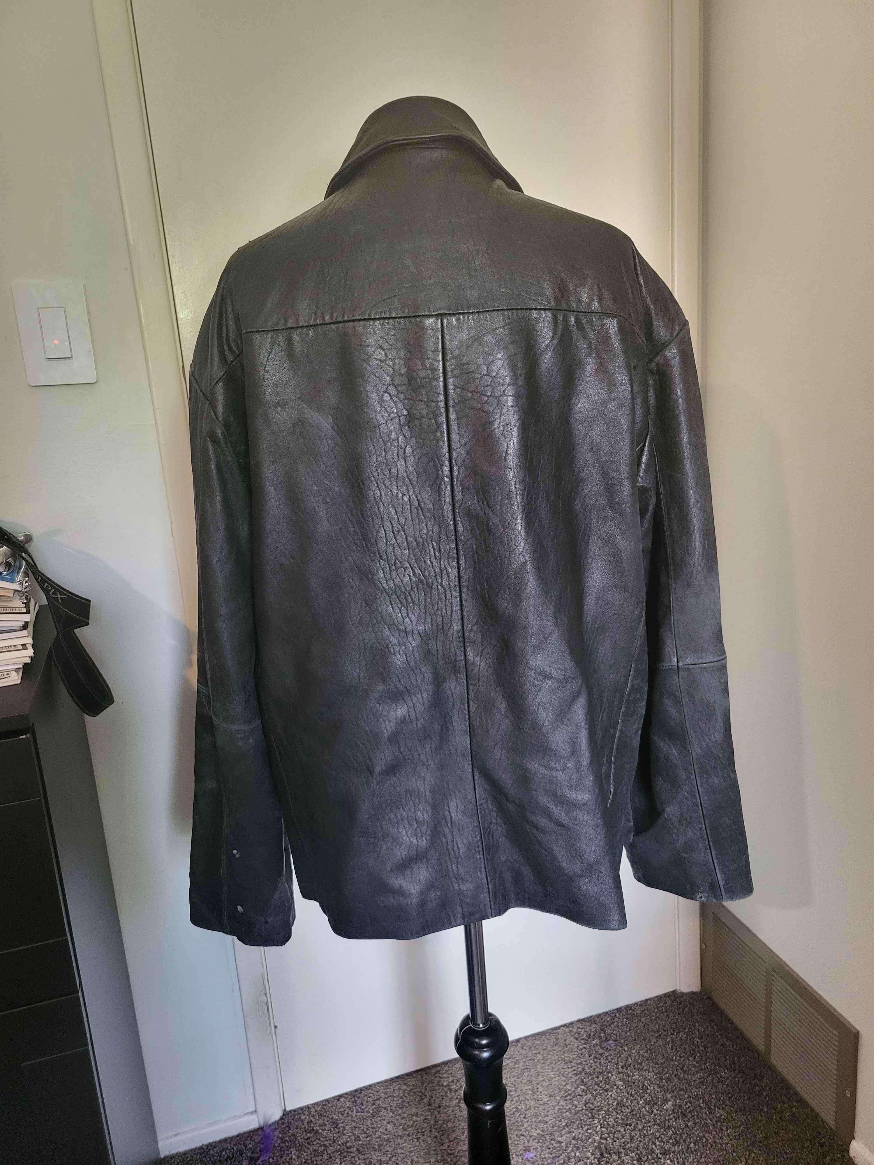 Mens Leather Coat - photo 2