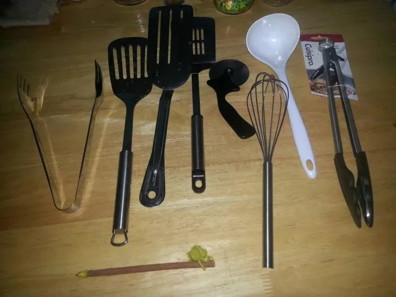 Assorted Kitchen Utensils: Mostly Stainless Steel, Some Plastic - photo 2