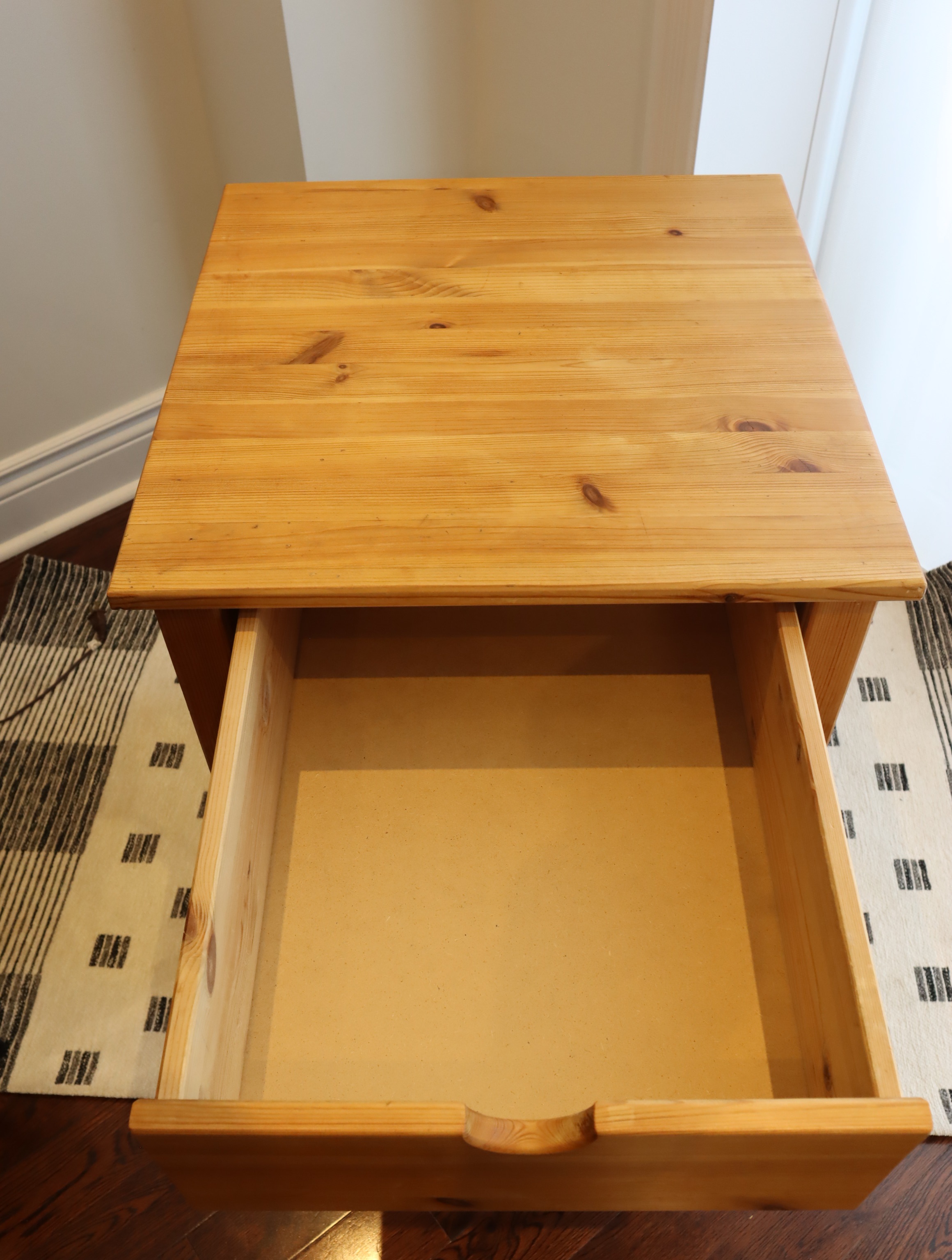 IKEA Solid Pine End Table, Night Stand - photo 4
