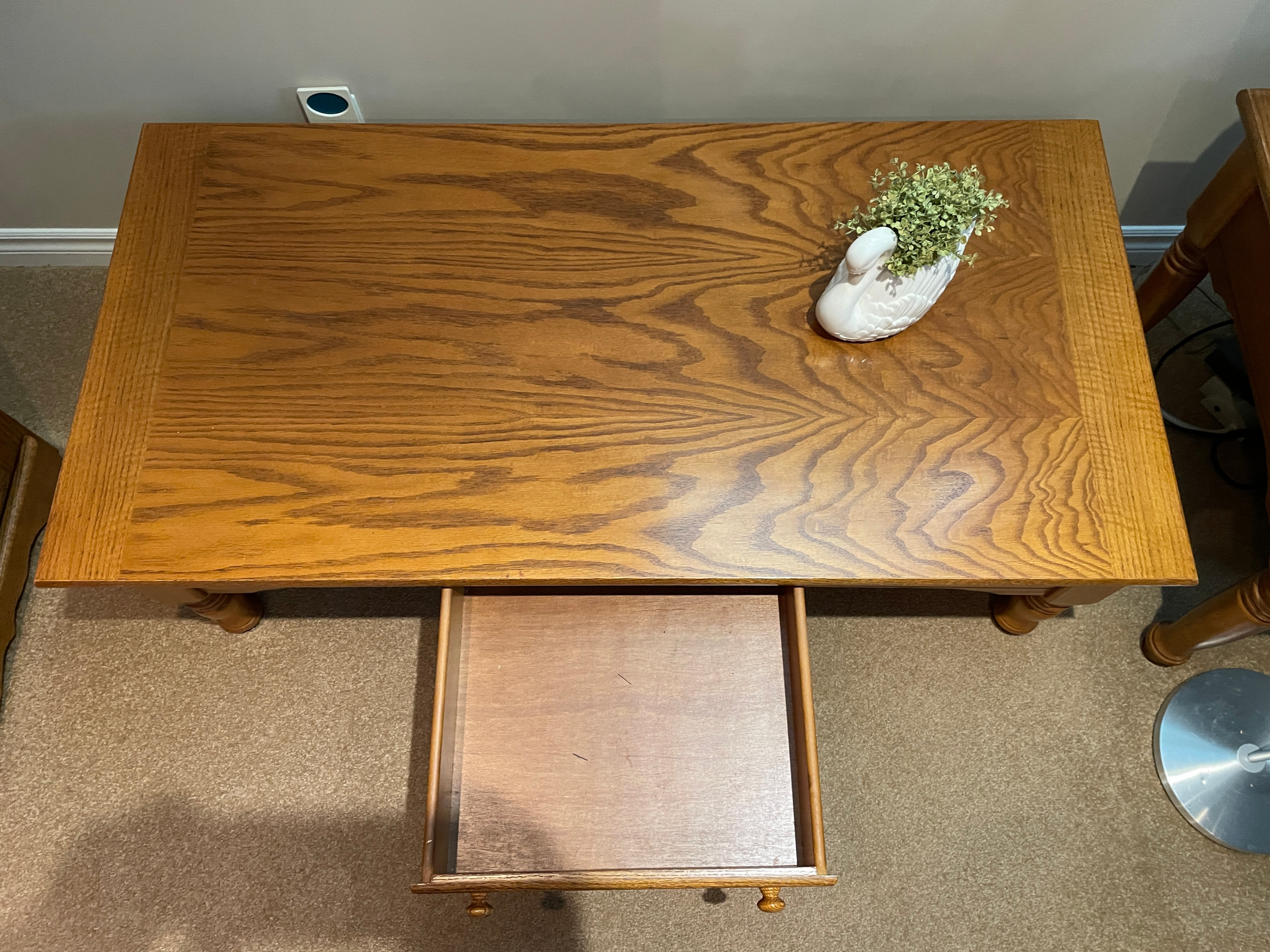 Oak Coffee Table with drawer - photo 3