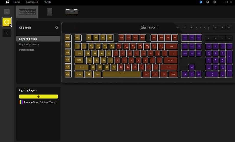 Corsair K55 RGB Gaming Keyboard (In Box) - photo 4