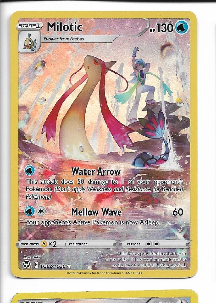 Pokemon Milotic TG02/TG30 Silver Tempest Trainer Gallery NM