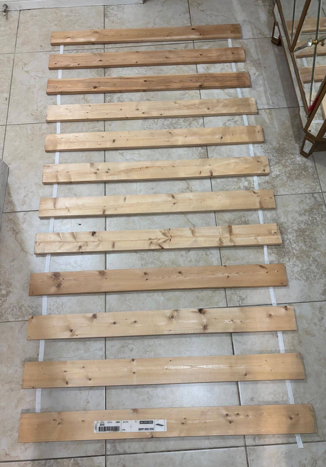 IKEA Sultan Lade Wood Bed Slats - Twin Size (38"x75")