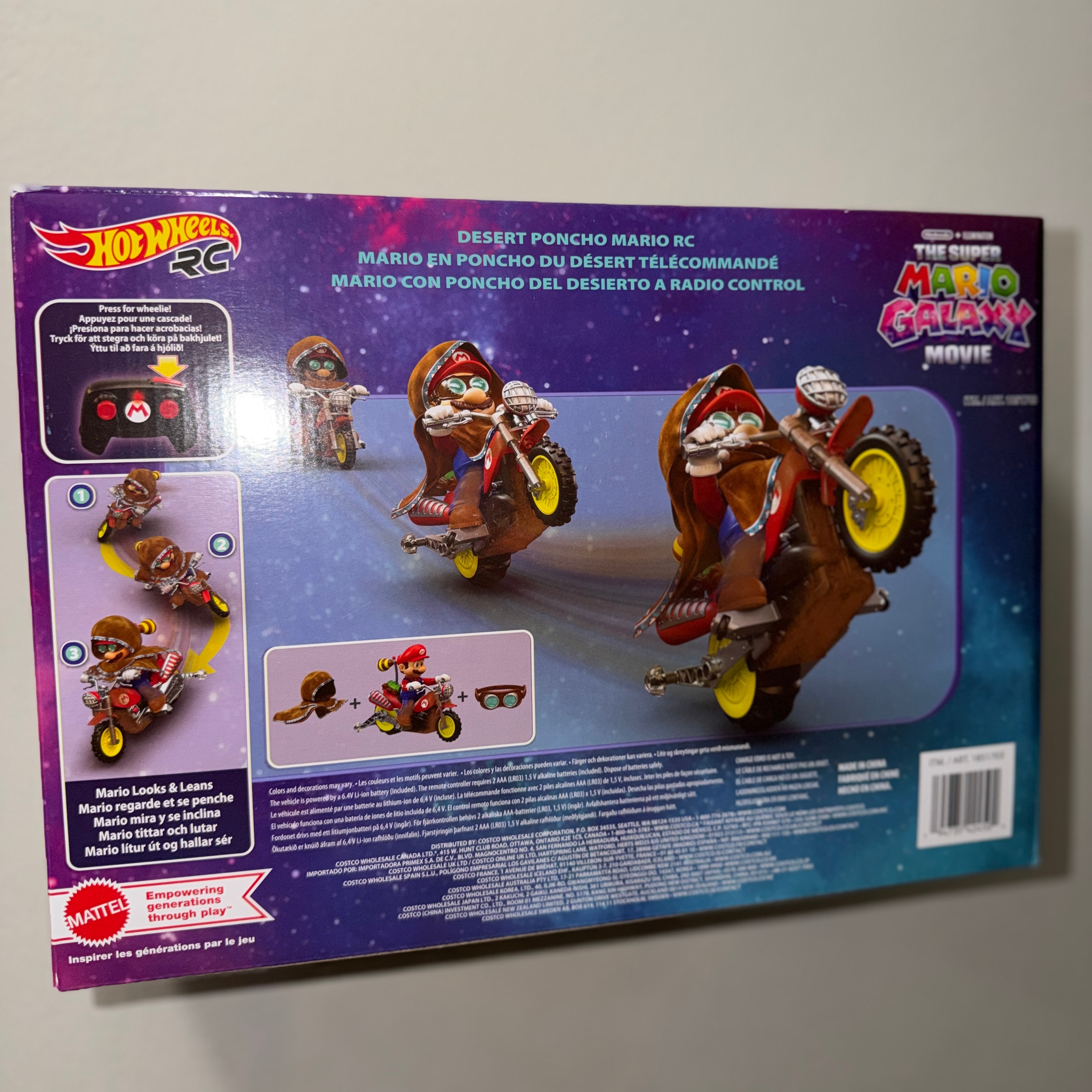 Hot Wheels RC Super Mario Desert Poncho Mario – Brand New - photo 2