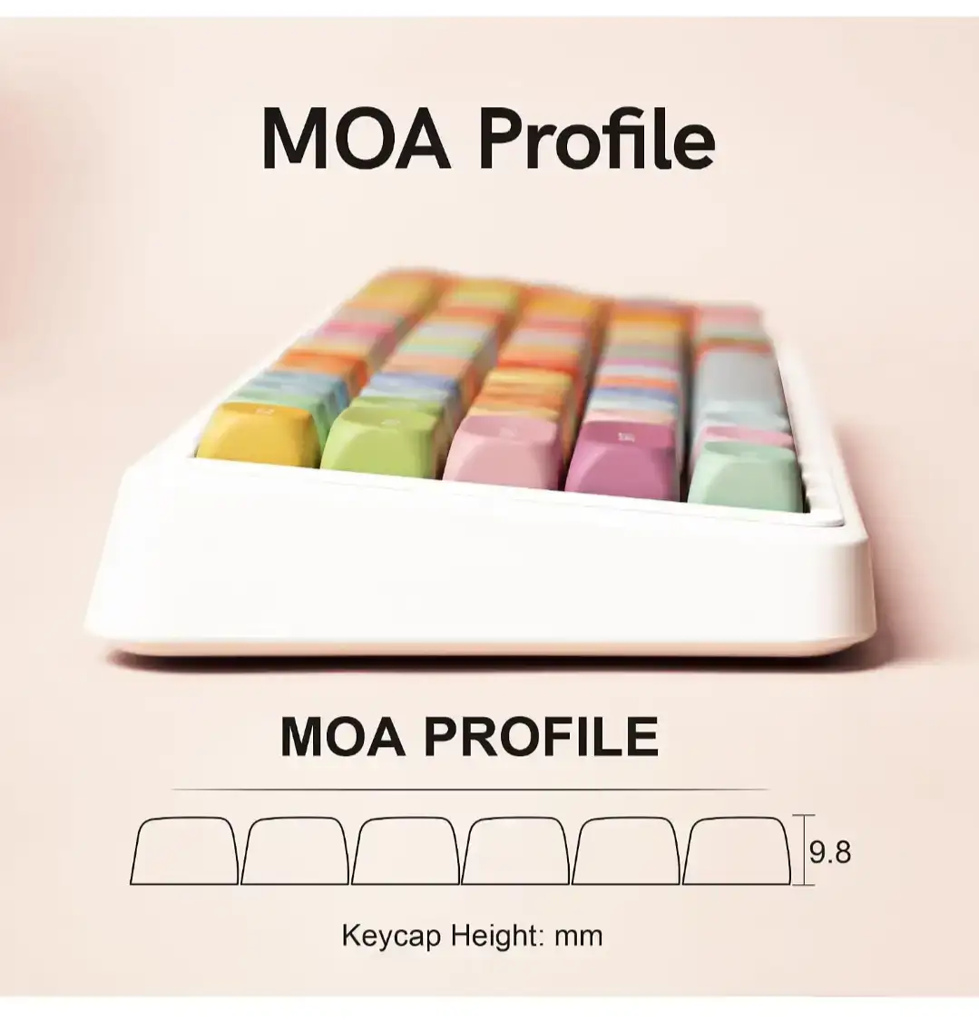 DagalaDoo 132 Key Candy MOA Profile Keycaps Set - photo 4