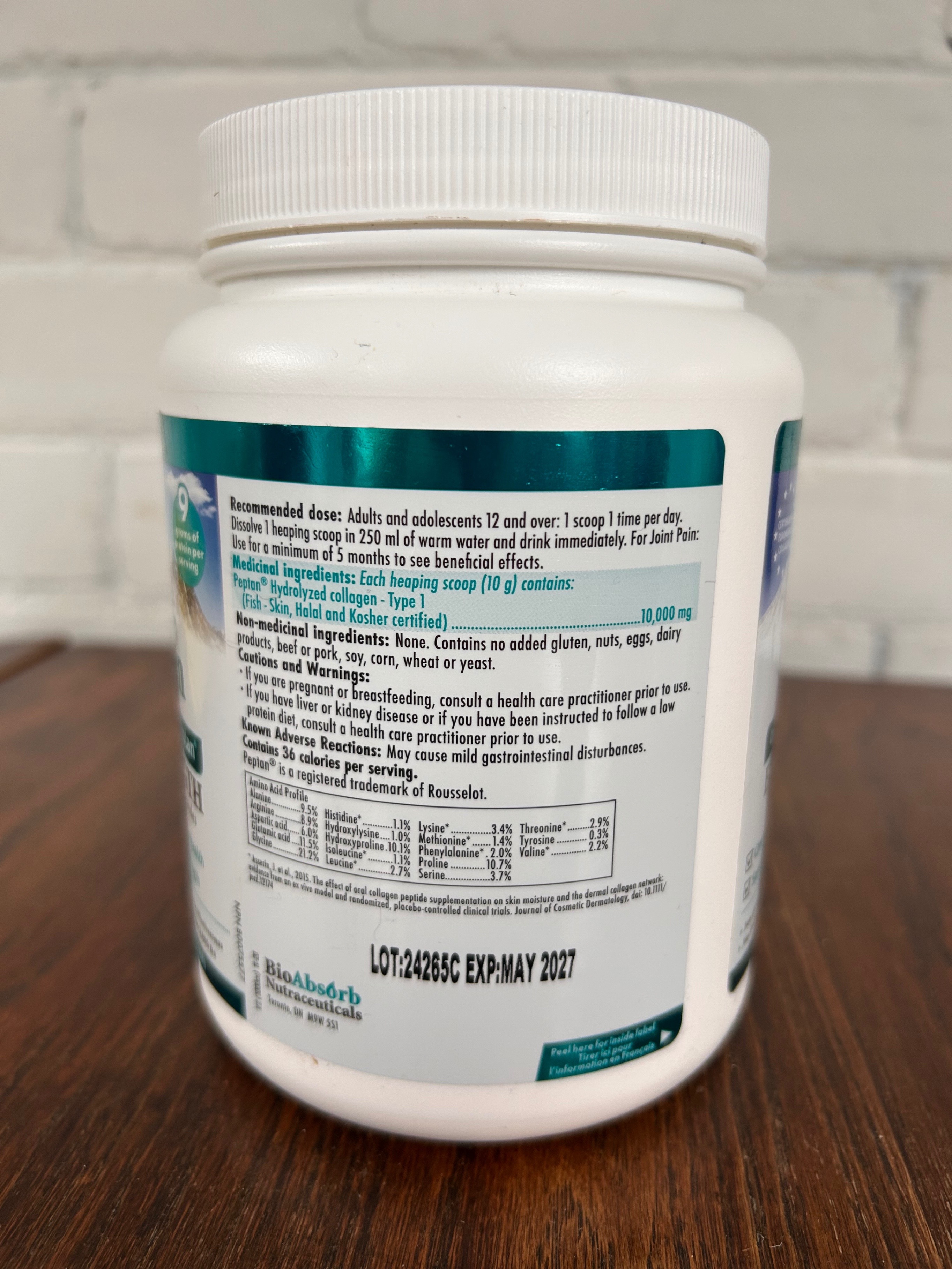 BioAbsorb Nutra. Marine Collagen Extra Strength Powder - photo 2