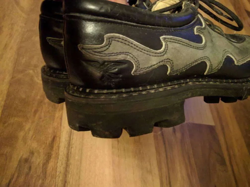 Vintage Vogs -- Authentic John Fluevog Real Leather Flame Shoes - photo 3