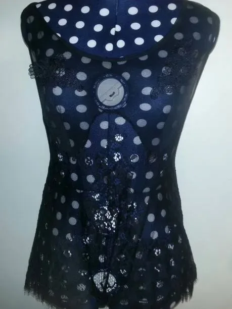 Brand New Black Lace/Mesh Teddy (New With Tags From Forever 2...