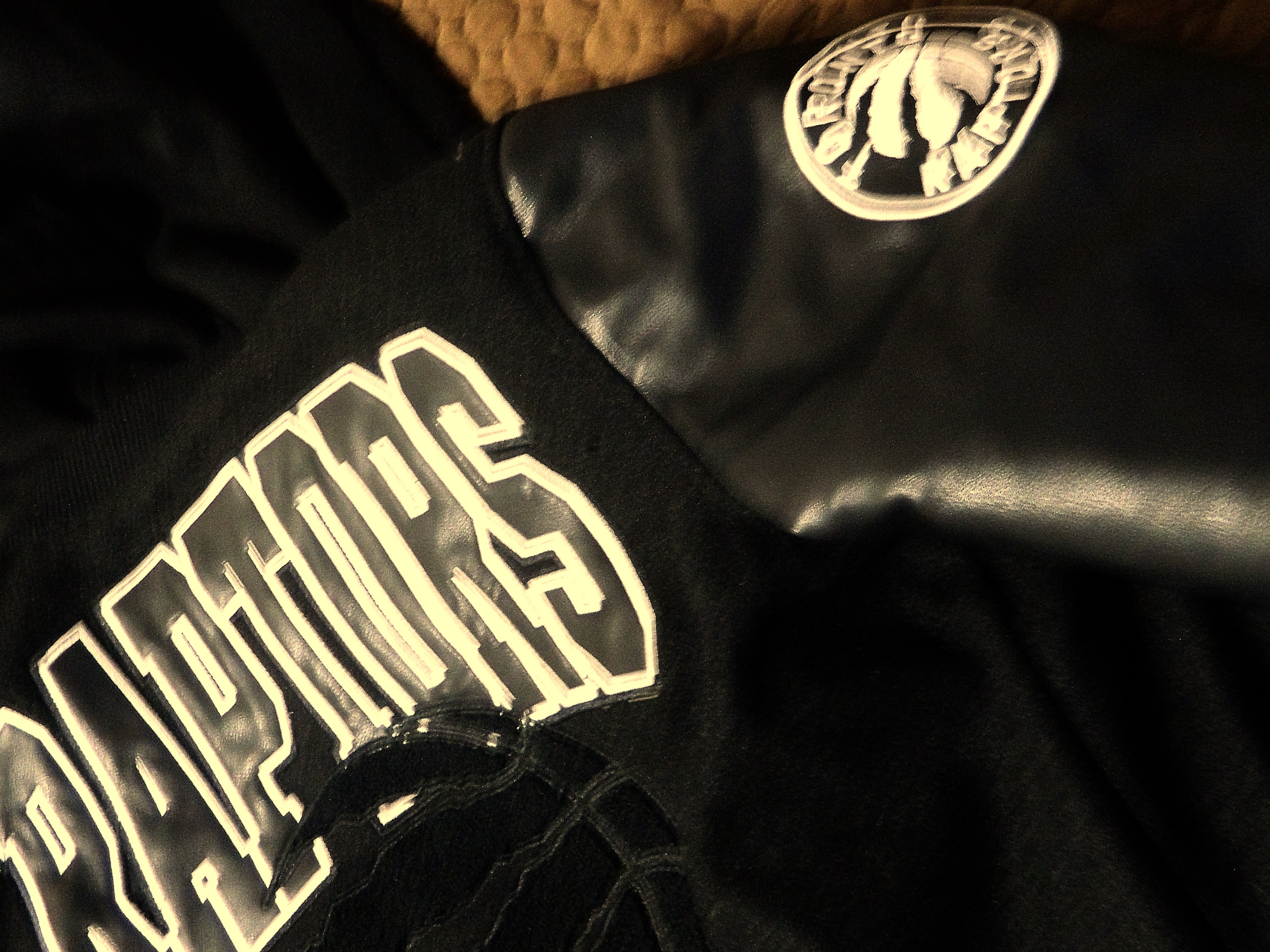 (Kids) Black Hooded Toronto Raptors varsity jacket - photo 3