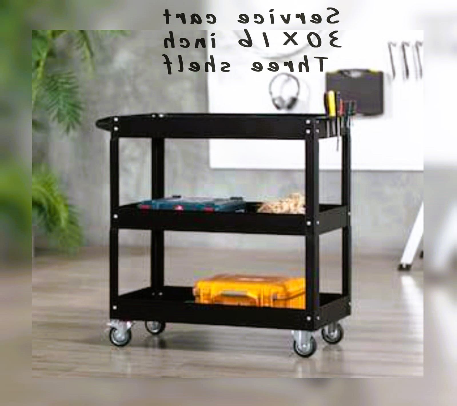Three-Shelf Service Cart 30x16 - photo 3