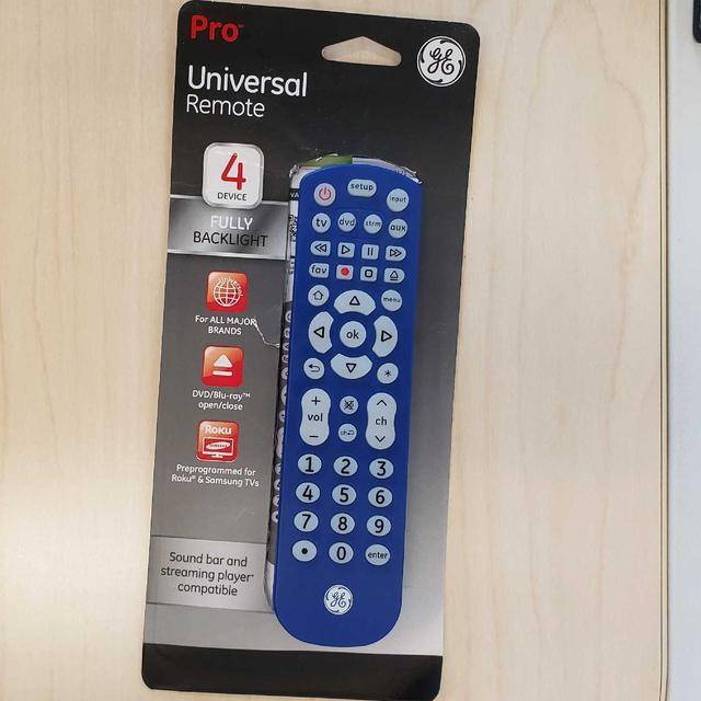 GE 4 Device Backlit Universal Roku Remote Control 45764 Jasco