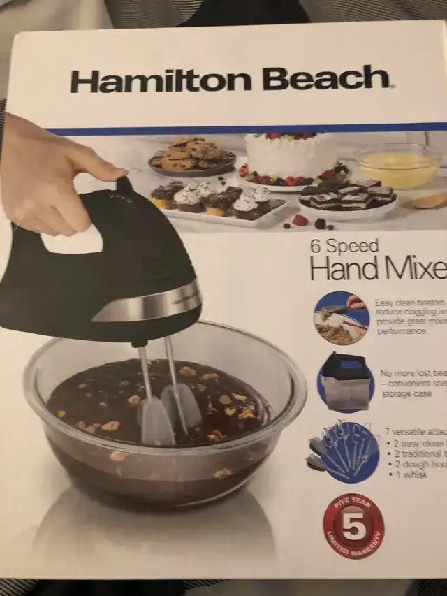 NIB Hamilton Beach 6-Speed Hand Mixer