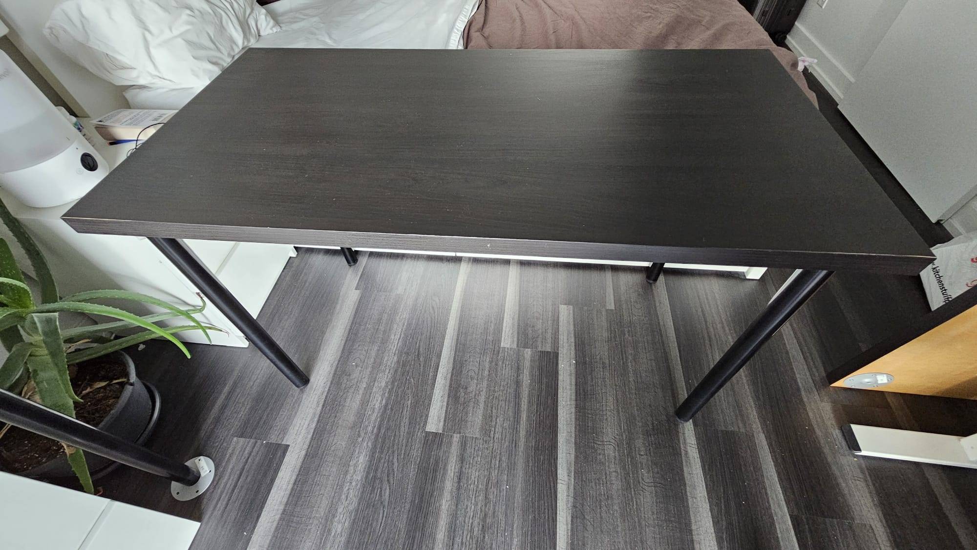 Ikea Linnmon/lagkapten large table desk Black and brown