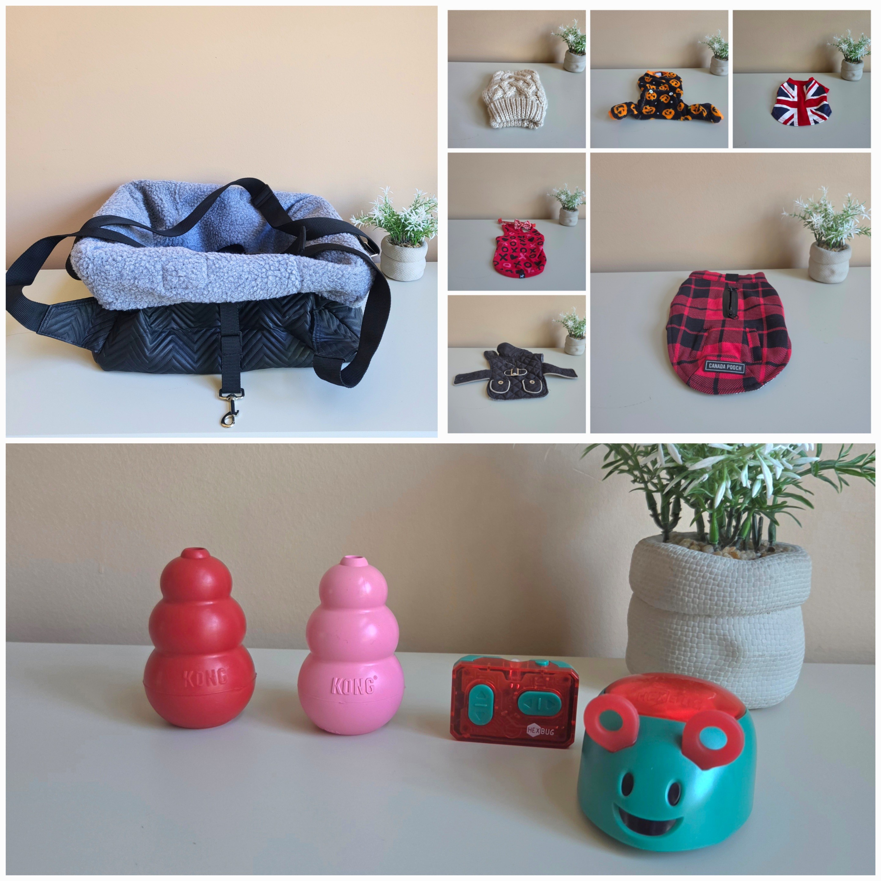 Dog Item Bundle - Toys, Clothes & Dog Carrier - Pre-Loved! 🐶