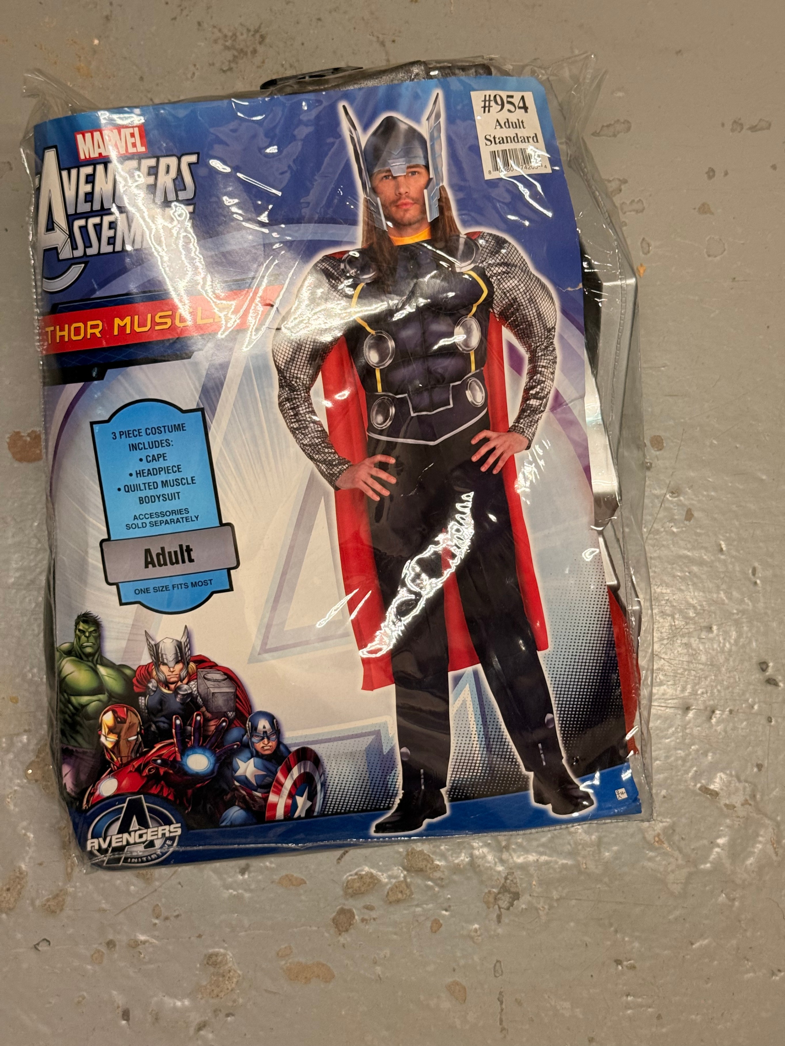 Marvel Avengers Thor Muscle Costume Adult Standard