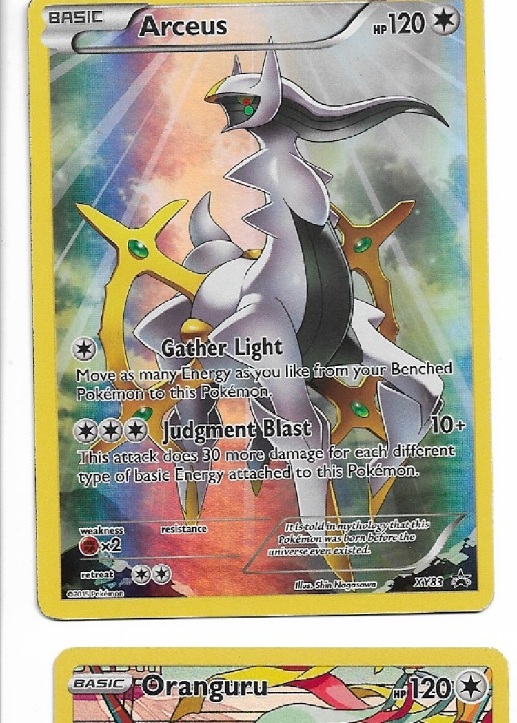 Pokemon Arceus XY83 XY Black Star Promo P