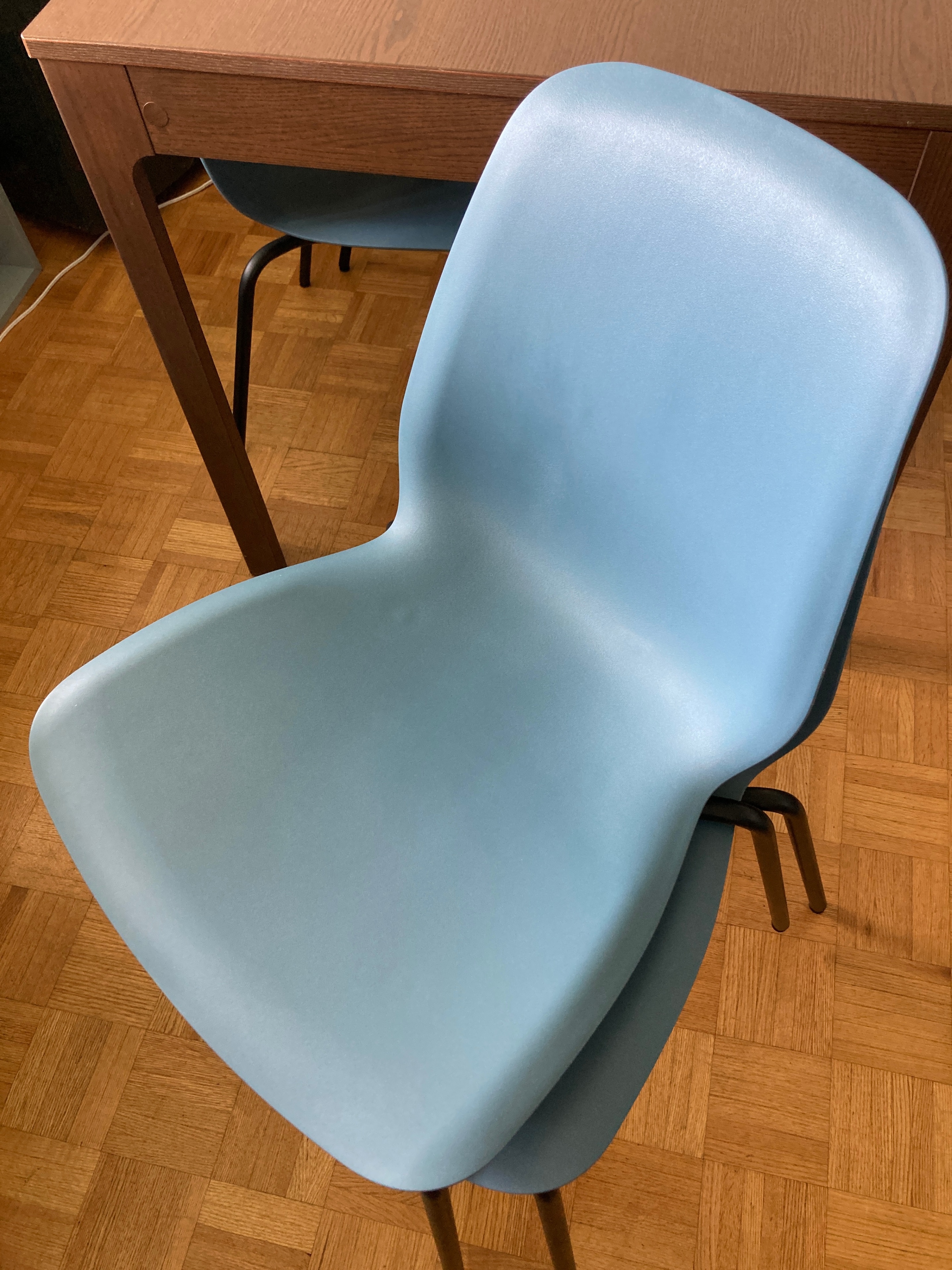 Set of 4 IKEA SKÅLSTA Chairs - Light Blue - photo 3