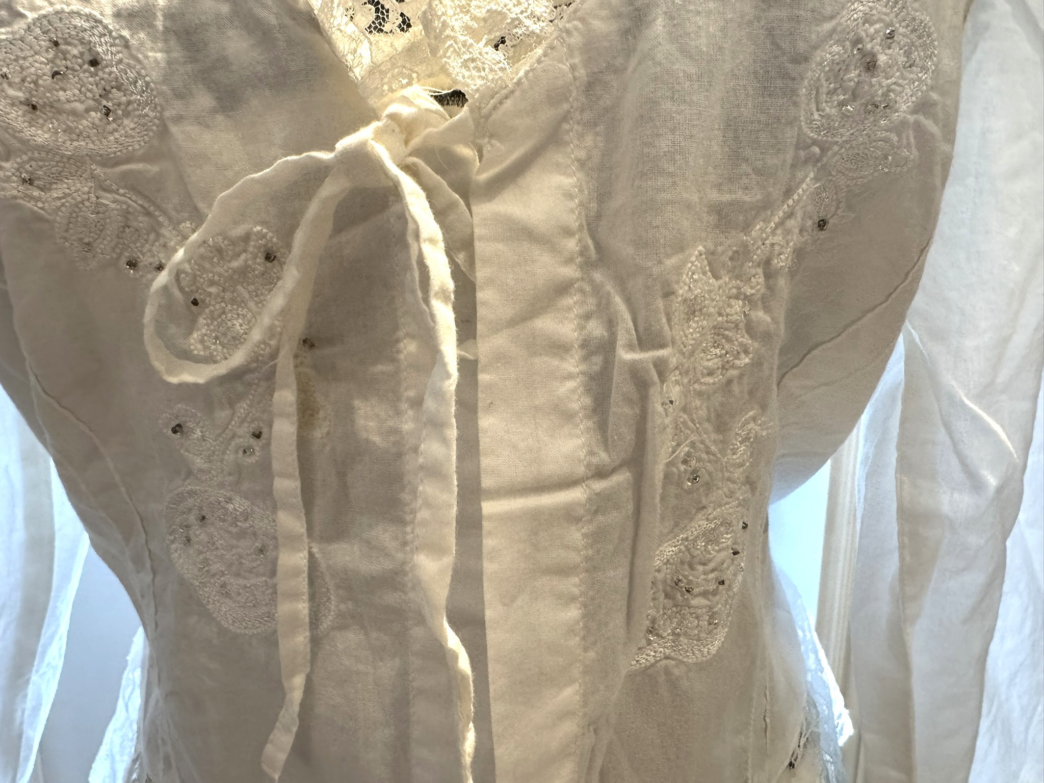 Vintage Lace Boho Western Blouse / Blouse bohème western - photo 3