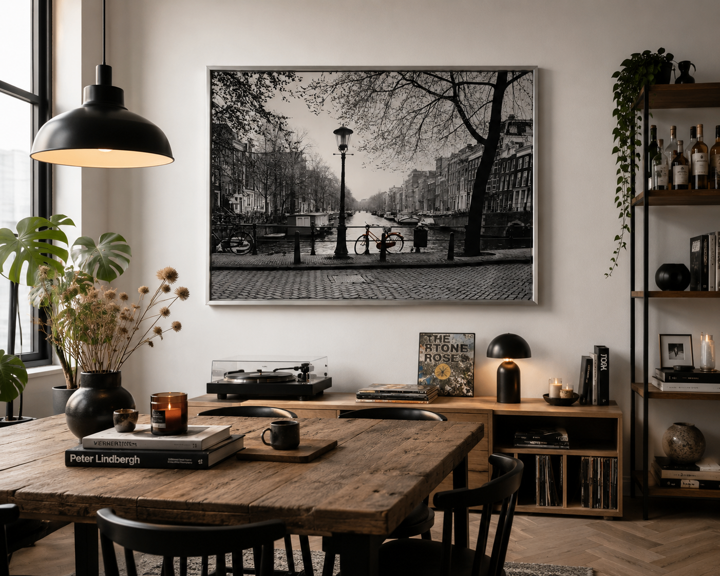 IKEA VILSHULT Amsterdam Framed Wall Art / Canvas