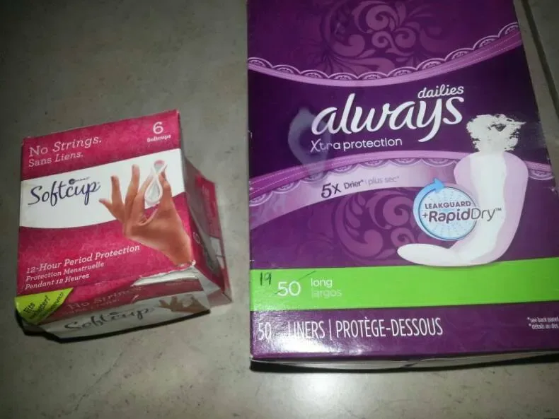 Assorted Menstrual Products: Always Dailies*9, Softcup *2 - photo 3
