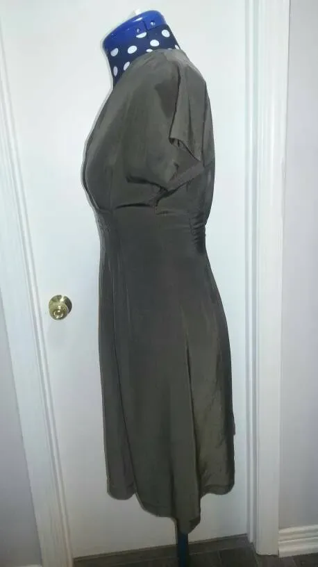 Banana Republic Green Short Sleeved Dress Size 0P (Petite) - photo 3