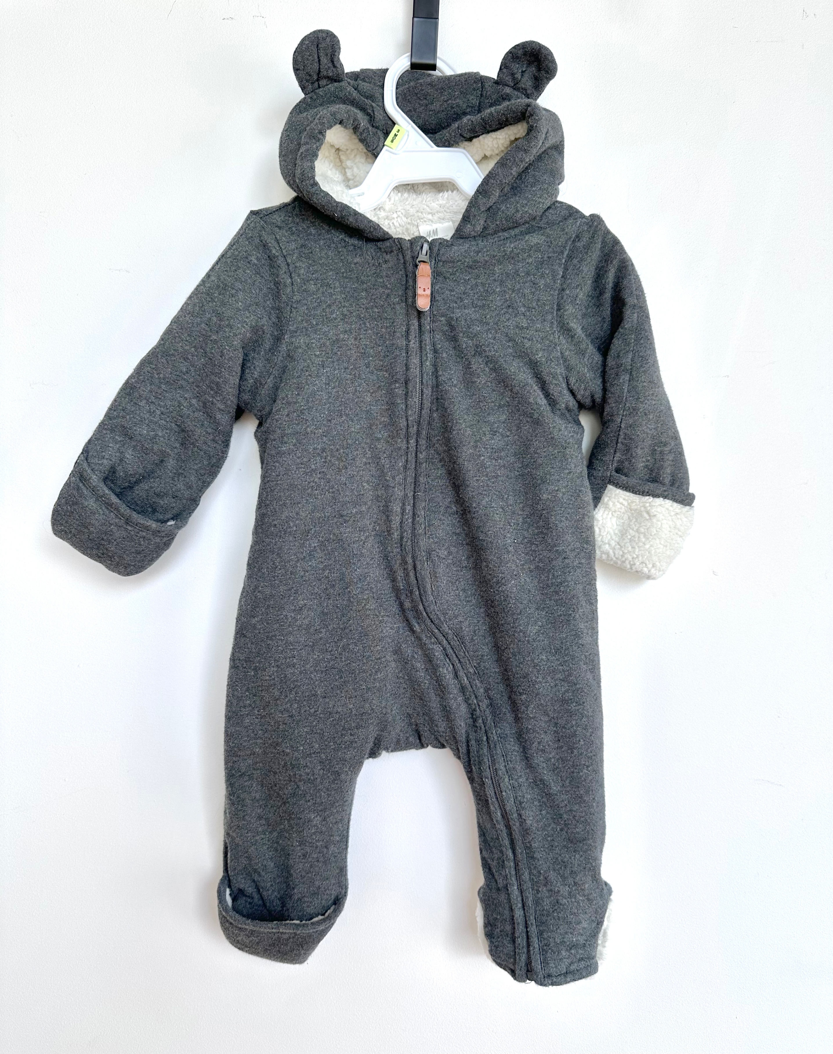 Baby Winter Hooded Coverall - H&M - 2-4 Months