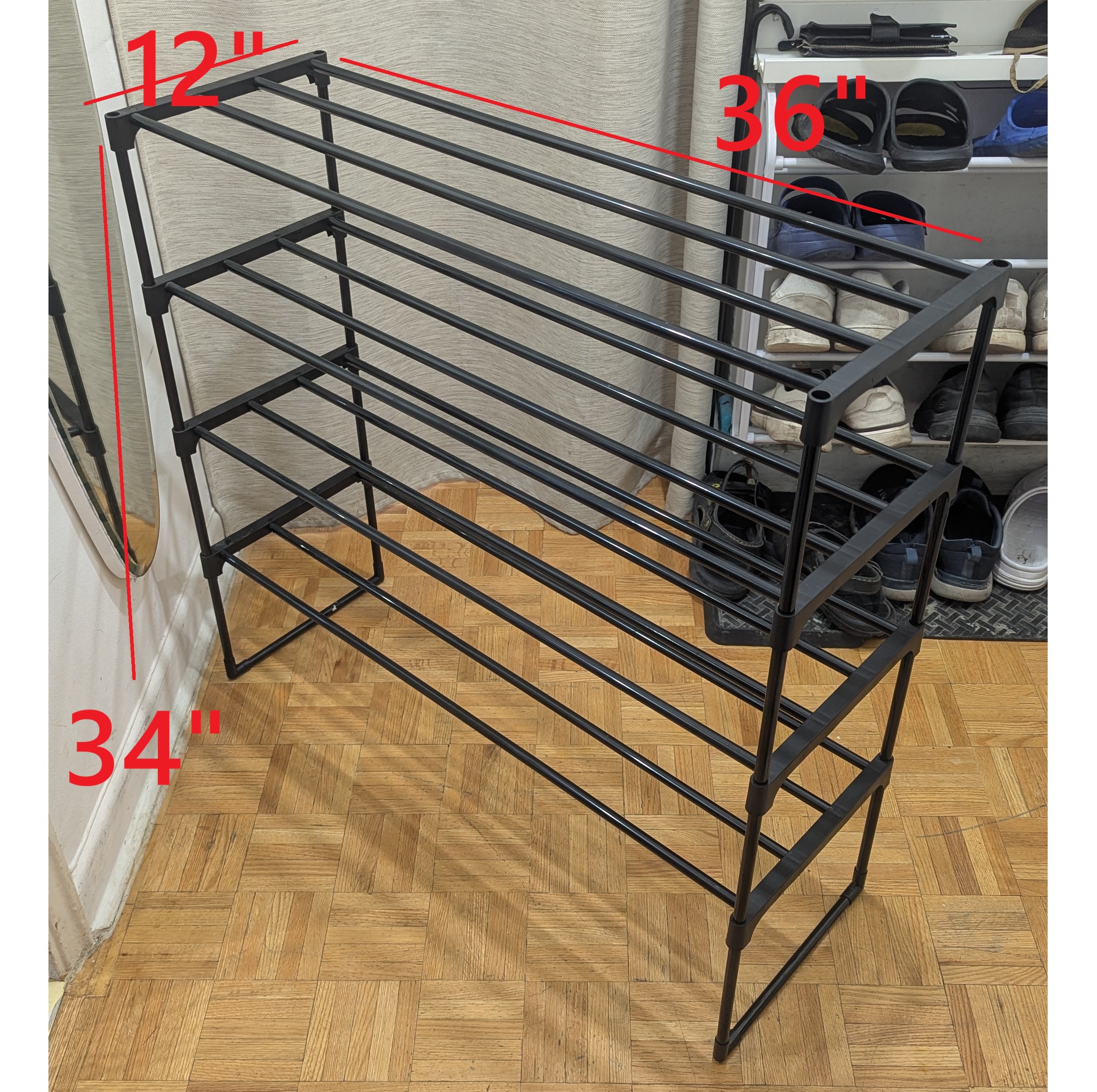 Huge Big 4-Tier Floor large Storage Organizer Stand Shelf Rack