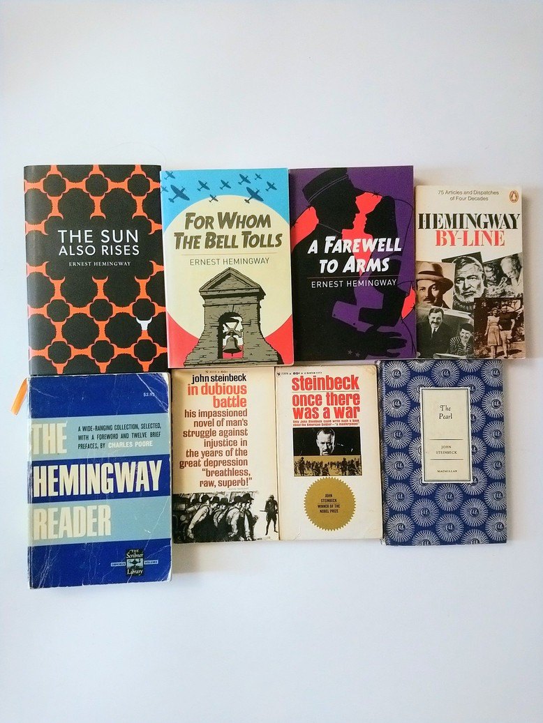 Ernest Hemingway / John Steinbeck books!
