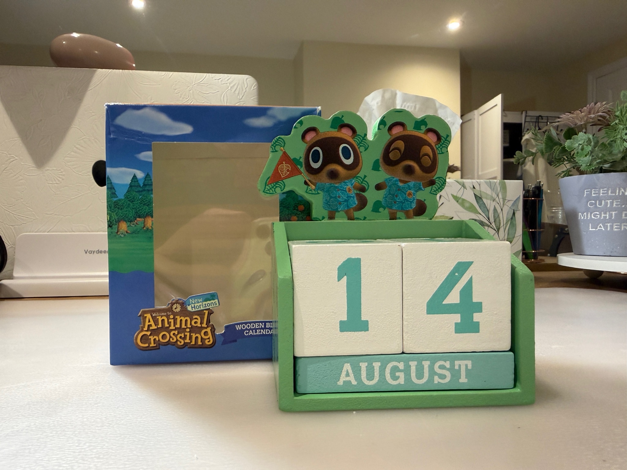 Official Nintendo Animal Crossing Wooden Block Calendar