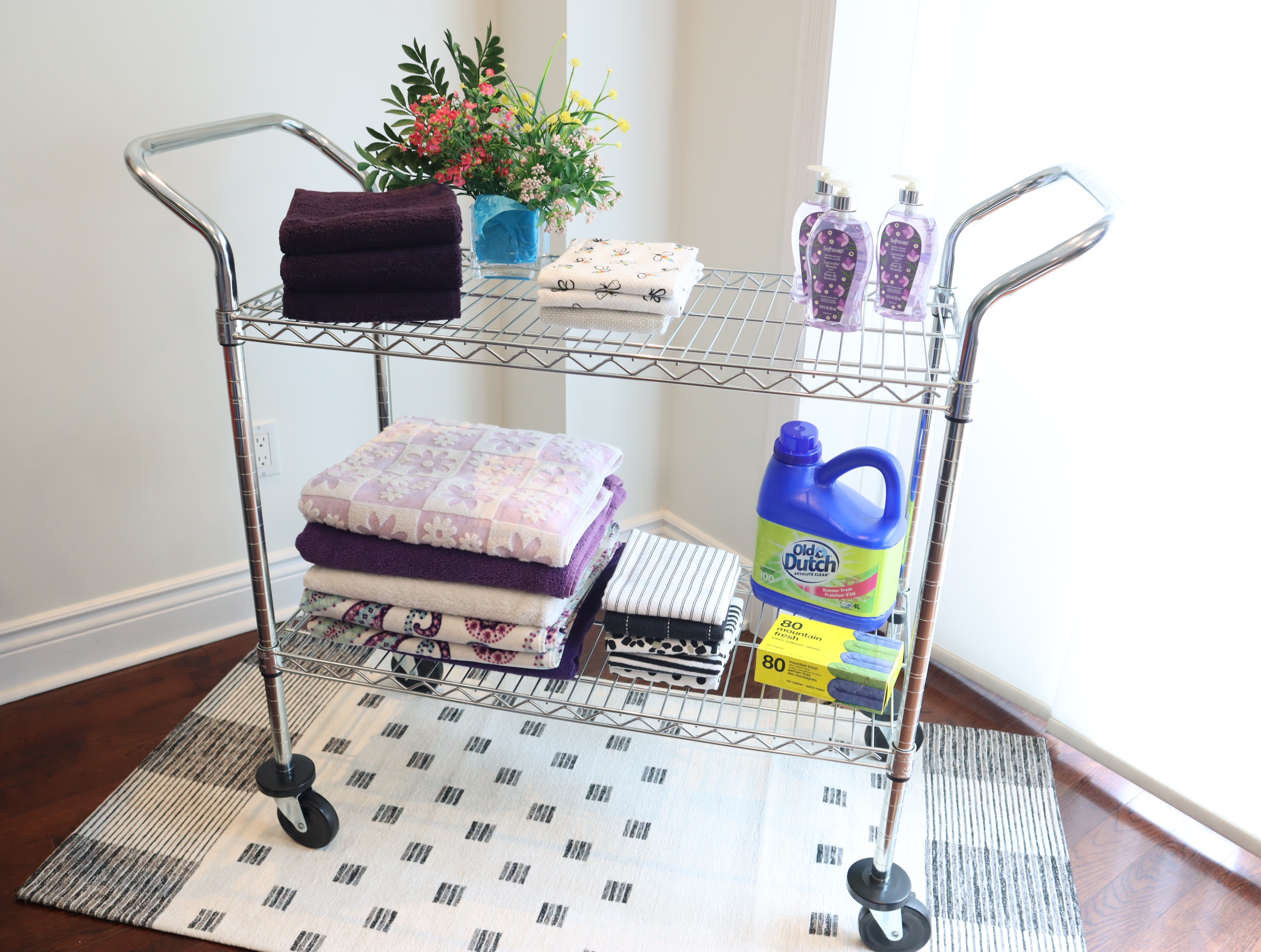 Two Tier Utility Storage Cart