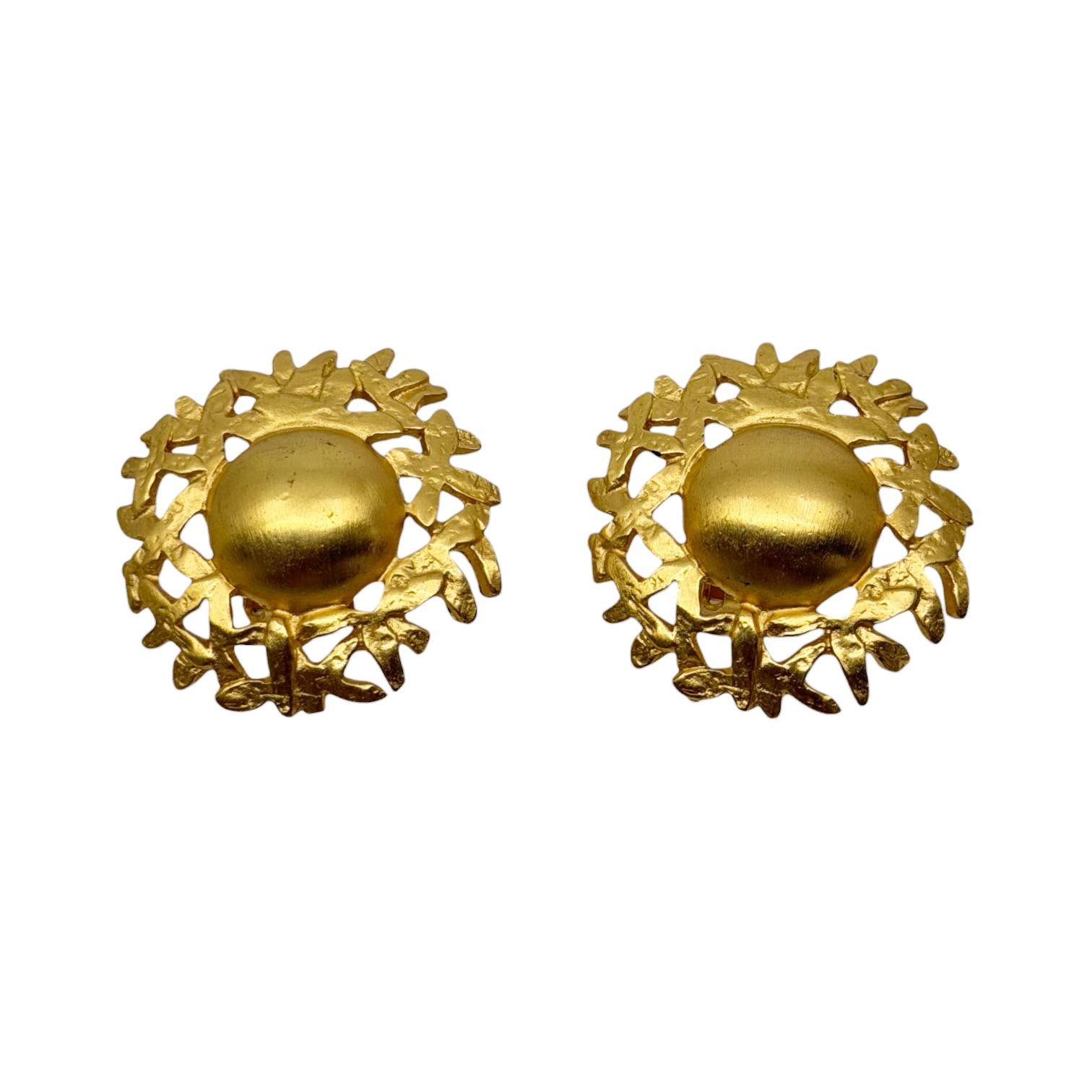 Vintage Gold Tone anne klein clip on earrings - photo 3