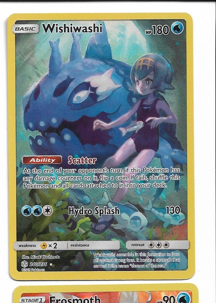 Pokemon Wishiwashi 240/236 Cosmic Eclipse NM