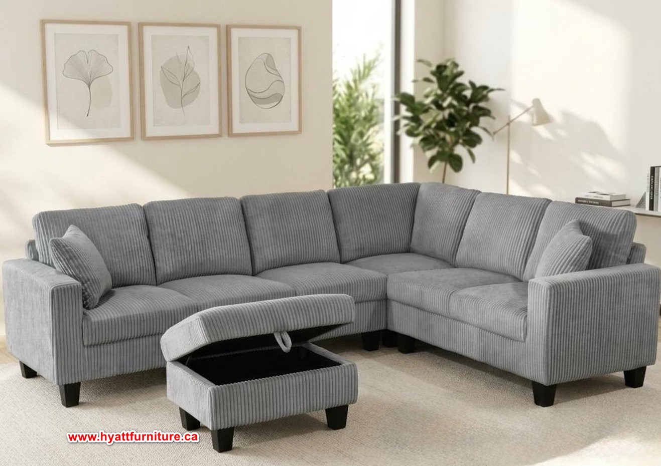 Brand new Large Corduroy Sectional only $898 - photo 2