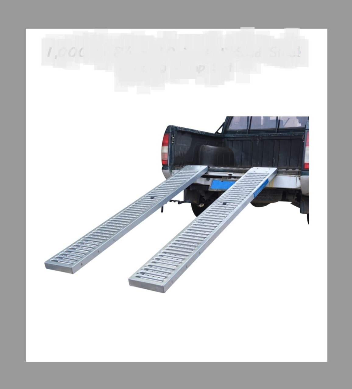 Steel Loading Ramps 1000 lb 84x10 Anti-Skid - photo 2
