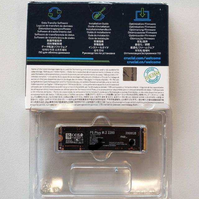 Crucial P5 Plus M.2 2TB PCIe 4.0 NVMe SSD CT2000P5PSSD8 - photo 2
