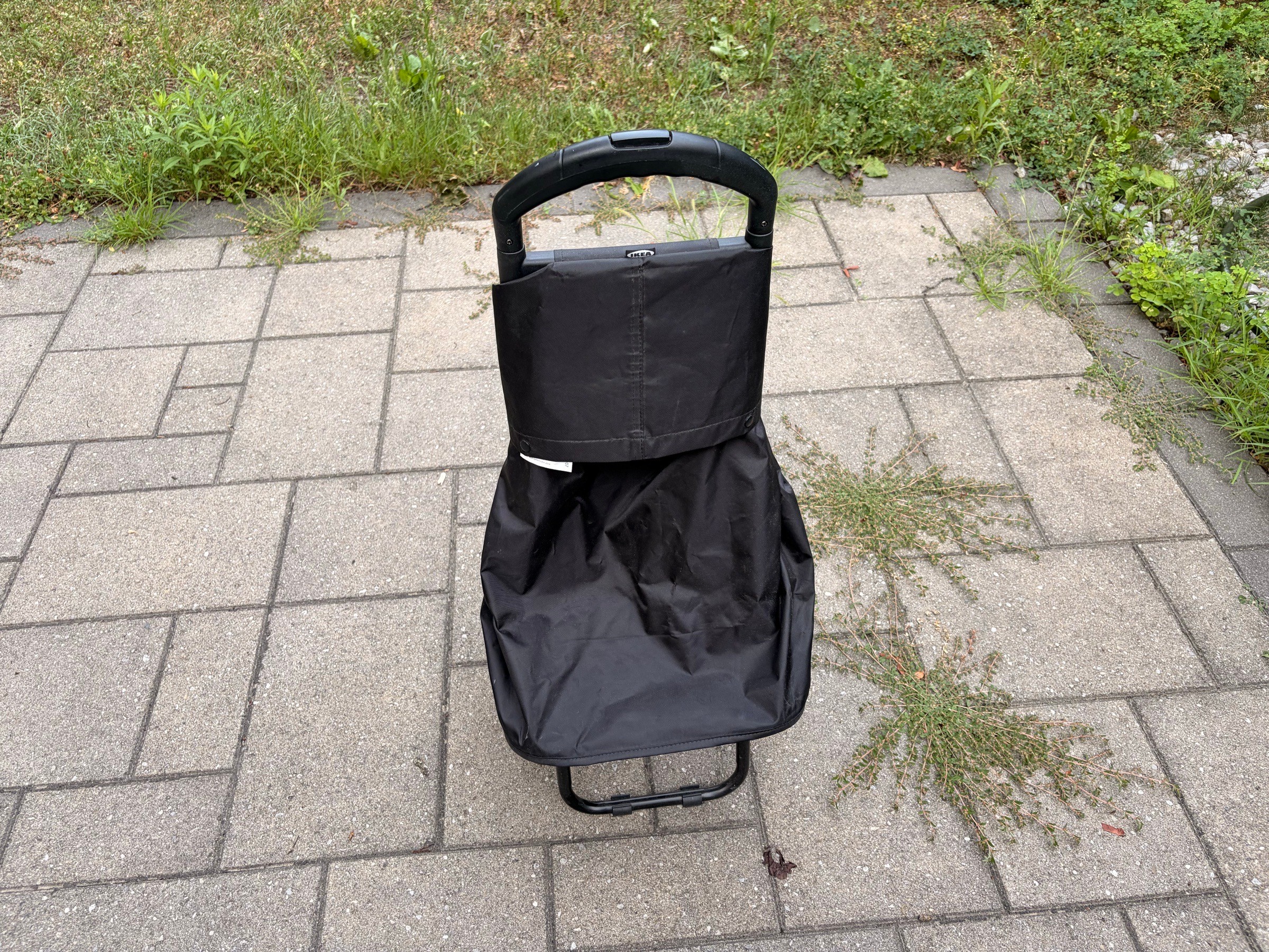 IKEA Large-Capacity Folding Shopping Trolley — Black