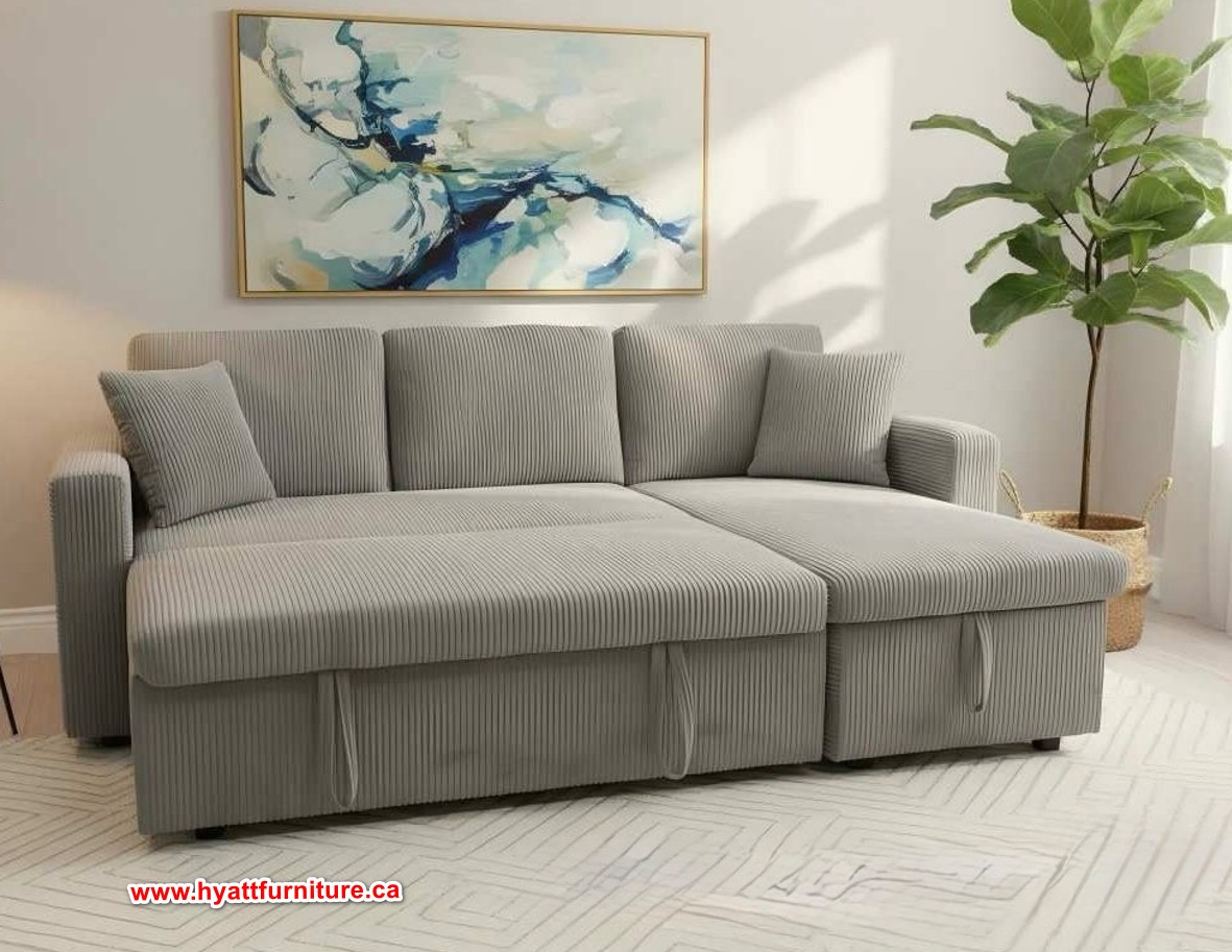 Brand new corduroy sectional sofa bed only $698 - photo 3