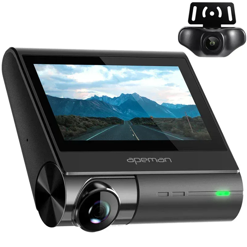 Apeman C770 4K GPS Wi-Fi Dual 1080P Front & Rear Dash Cam