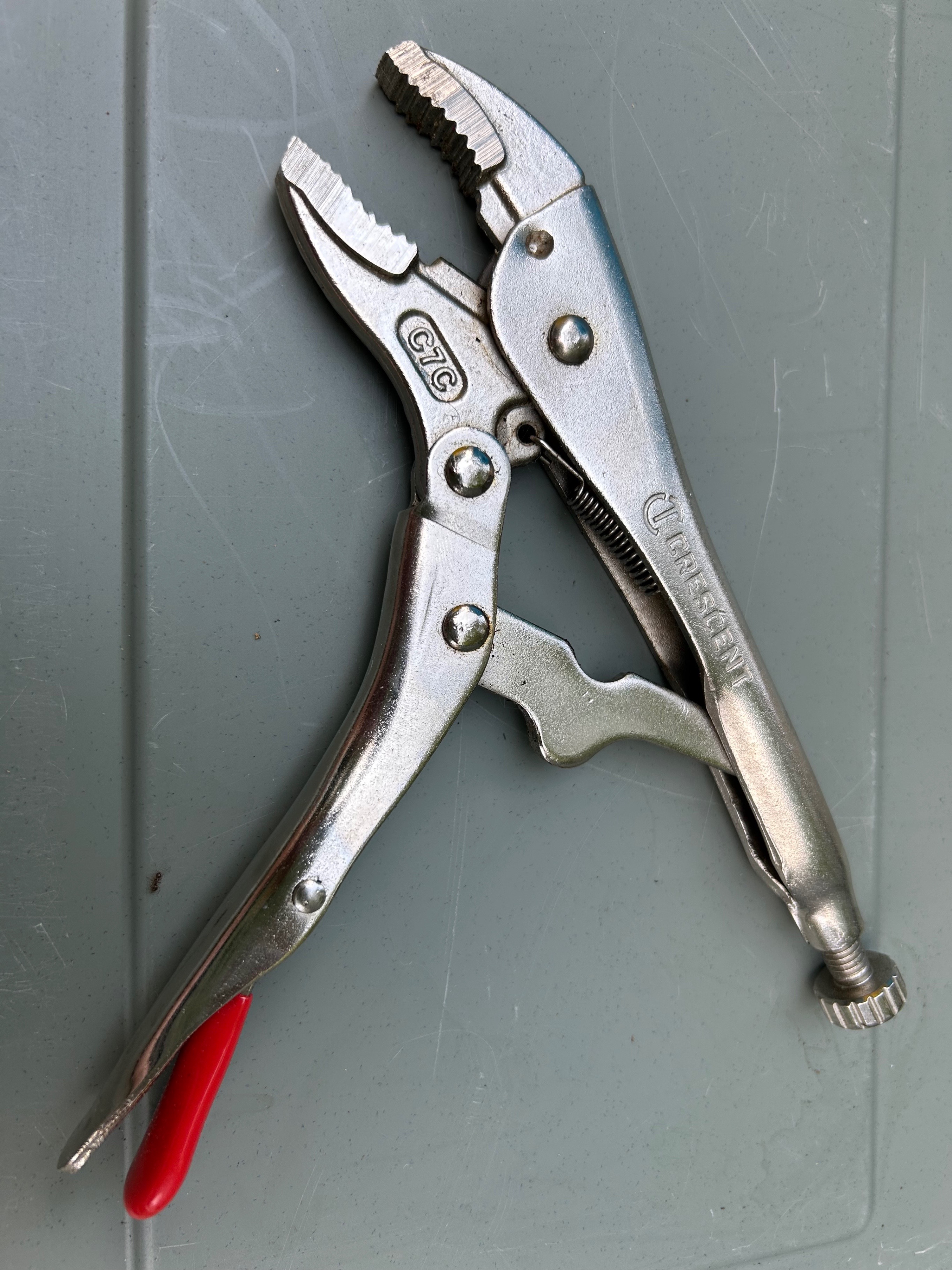 Crescent 7" Curved Jaw Locking Pliers with Wire Cutter