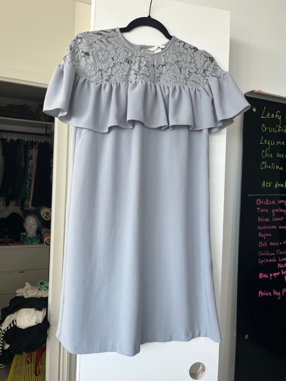 H&M ruffle shoulder dress
