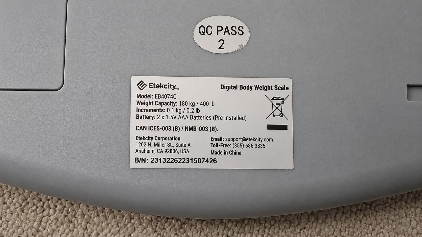 Etekcity Digital Body Weight Bathroom Scale - photo 5