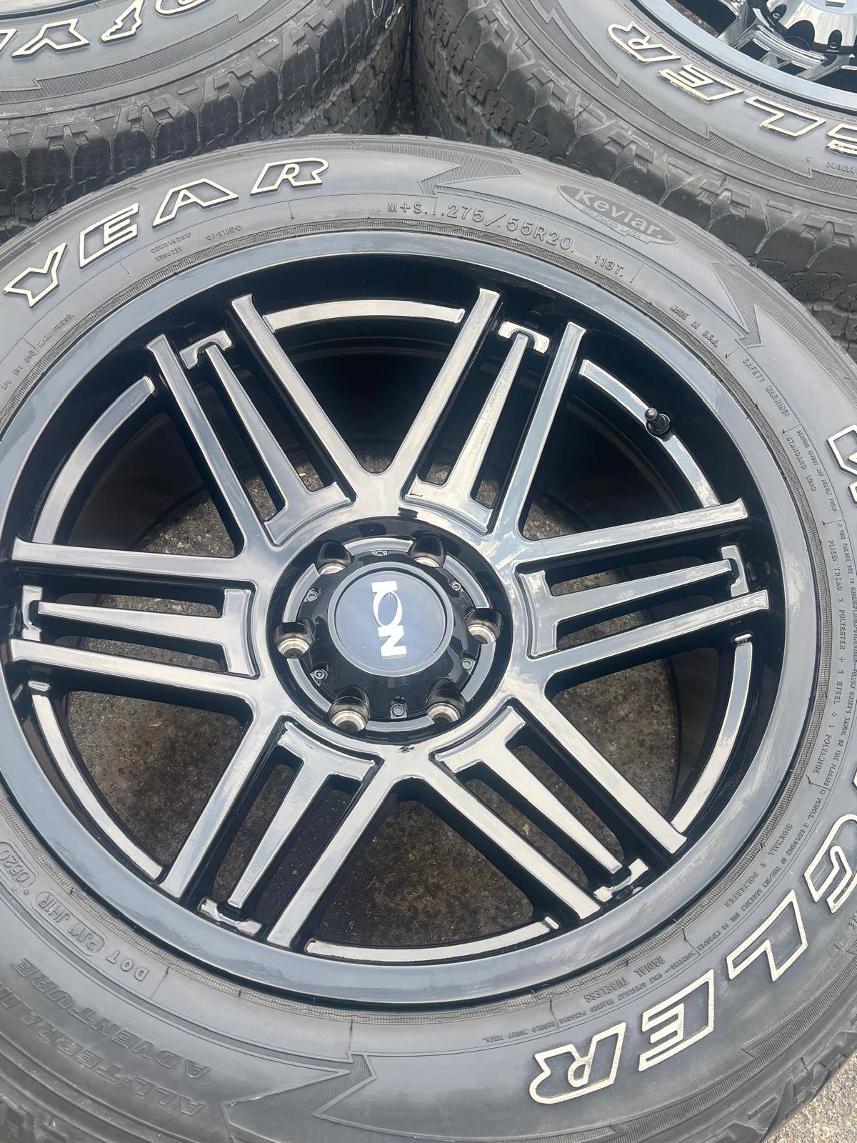 NEW 20" ION 147(6x139)+Used Goodyear A/T-Tahoe/Sierra/Silverado - photo 3